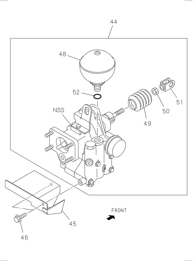 Diagram BRAKE MASTER VAC AND BRAKE BOOSTER for your 2009 Isuzu NRR   