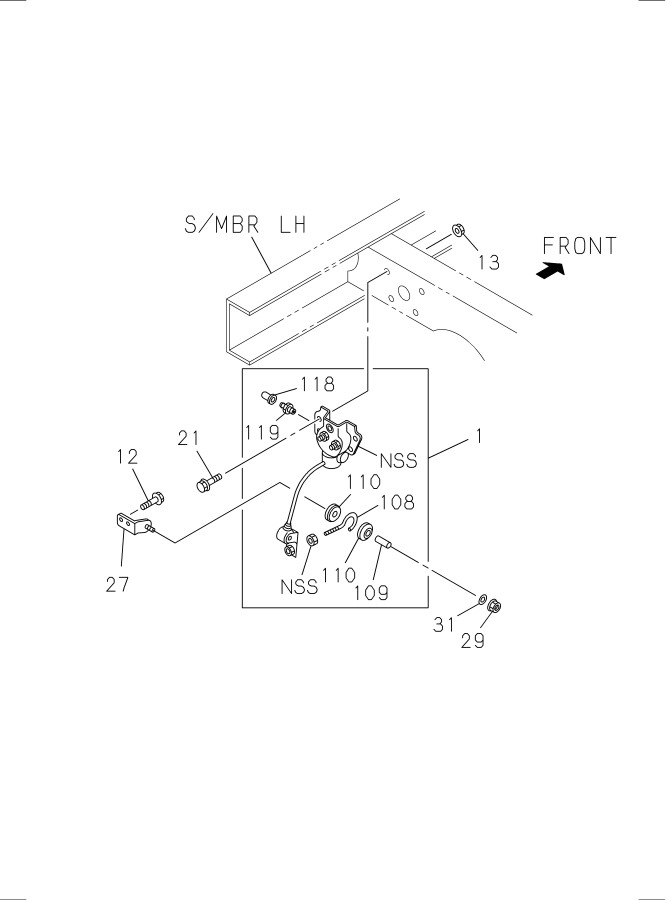 Diagram LOAD SENSING PROPORTIONING VALVE for your 2007 Isuzu NPR   