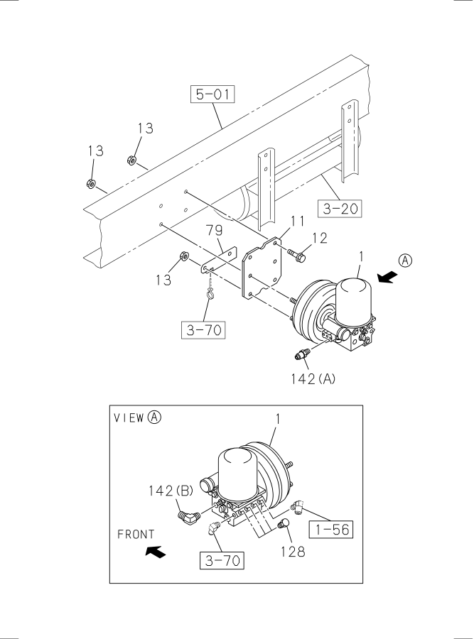 Diagram AIR DRYER for your 2020 Isuzu FTR   