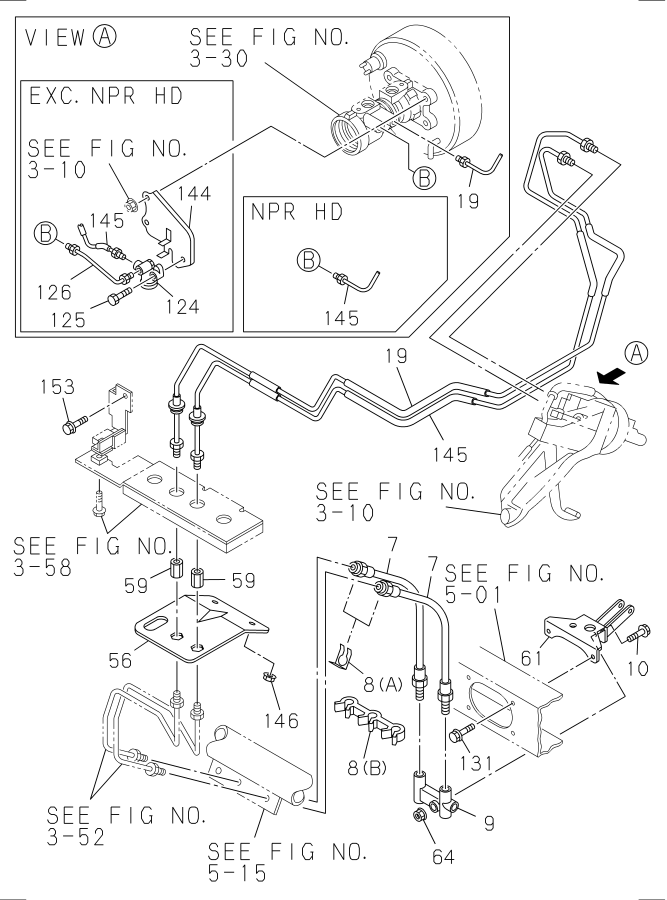 Diagram BRAKE PIPING; OIL,MASTER CYLINDER for your 2025 Isuzu NRR   