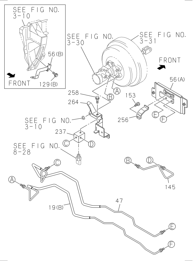 Diagram BRAKE PIPING; OIL,MASTER CYLINDER for your Isuzu