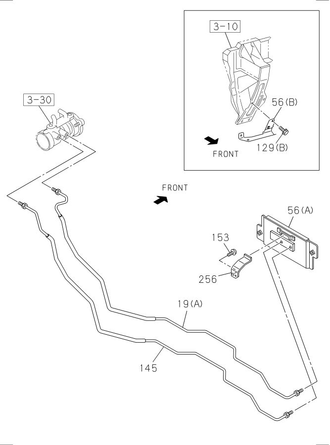 Diagram BRAKE PIPING; OIL,MASTER CYLINDER for your 2022 Isuzu NQR  SINGLE CAB 