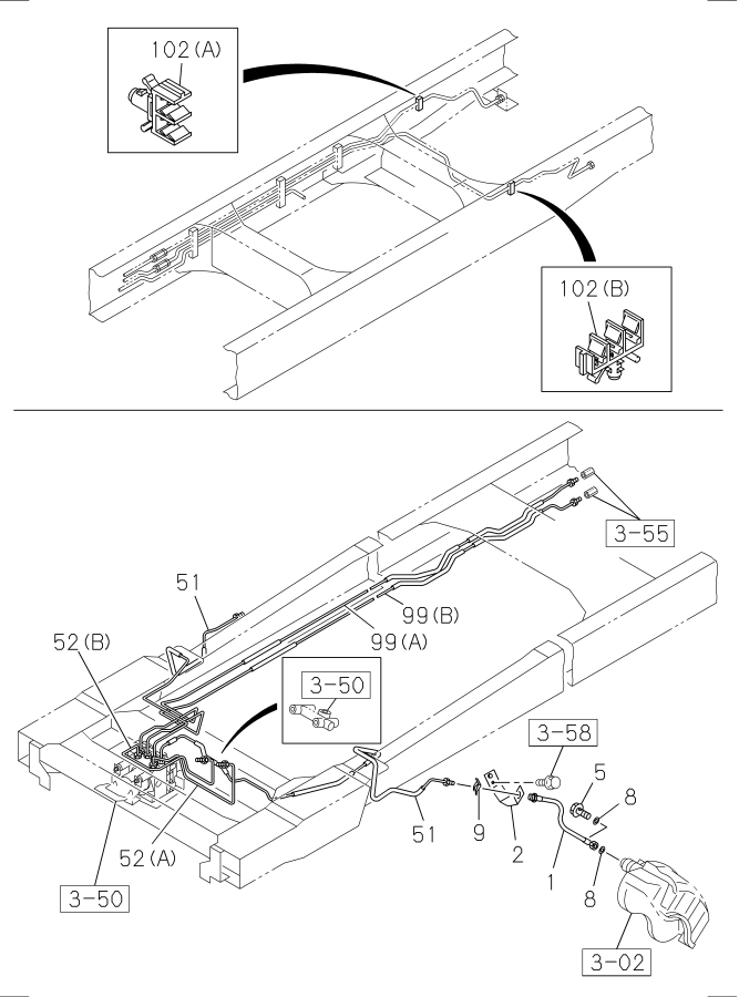 Diagram BRAKE PIPING; OIL,FRONT for your 2018 Isuzu NPR   