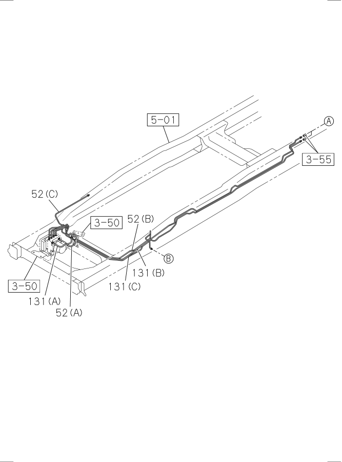 Diagram BRAKE PIPING; OIL,FRONT NPR for your Isuzu