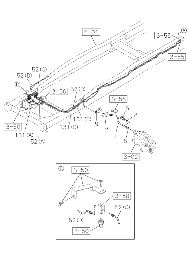 Diagram BRAKE PIPING; OIL,FRONT NRR for your Isuzu