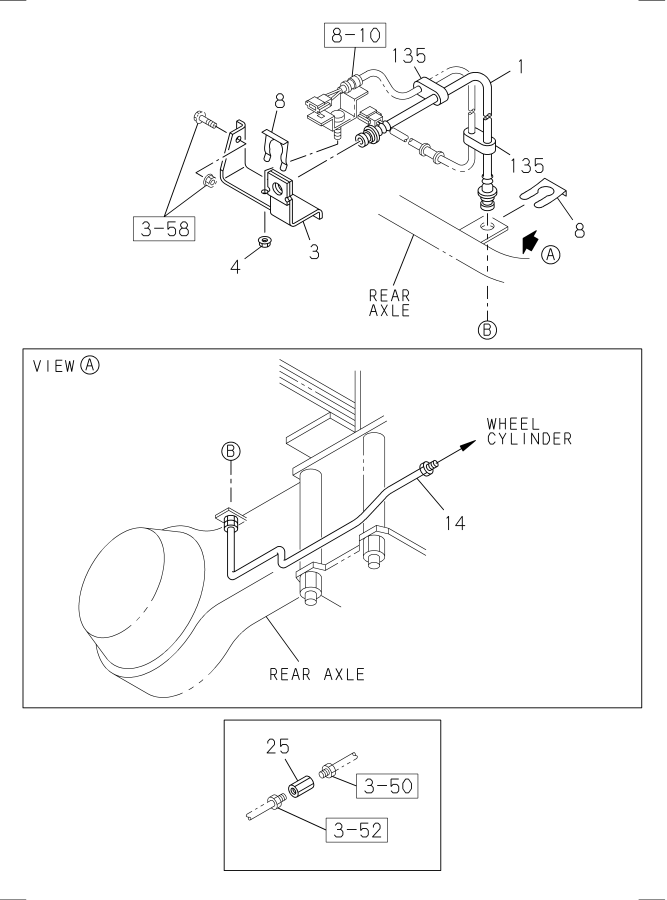 Diagram BRAKE PIPING; OIL,REAR for your Isuzu