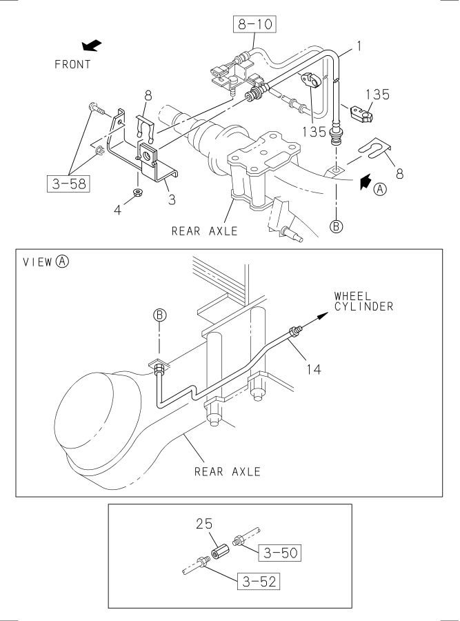 Diagram BRAKE PIPING; OIL,REAR for your Isuzu