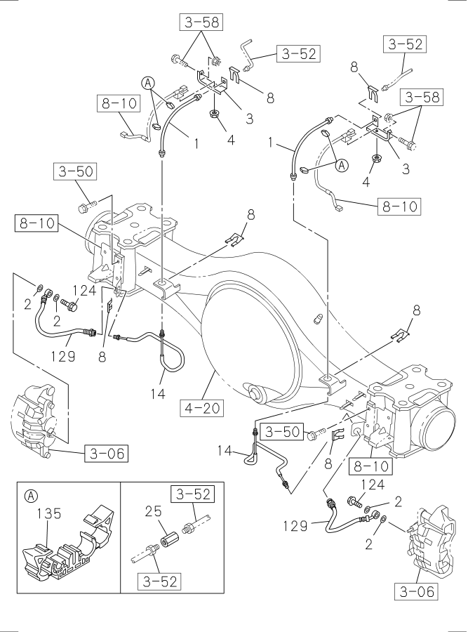 Diagram BRAKE PIPING; OIL,REAR NPR for your Isuzu