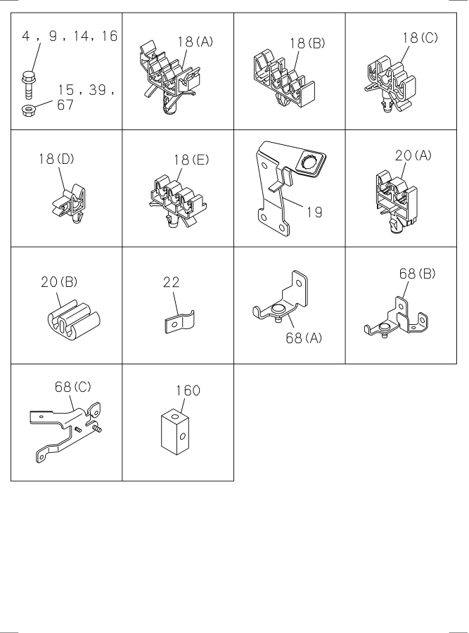 Diagram FIXING PARTS; OIL PIPING NPR for your Isuzu NPR-XD  