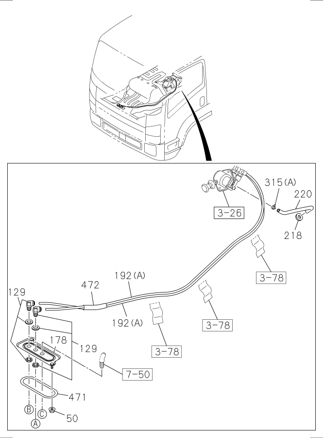 Diagram BRAKE PIPING; AIR,REAR for your 2022 Isuzu FVR   