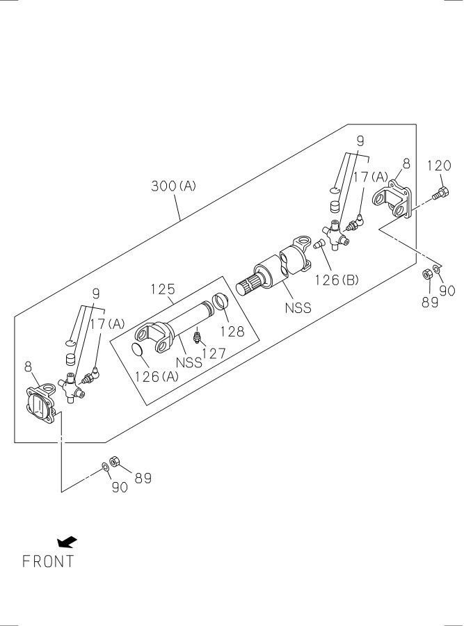 Diagram PROPELLER SHAFT for your 2010 Isuzu NPR-HD   