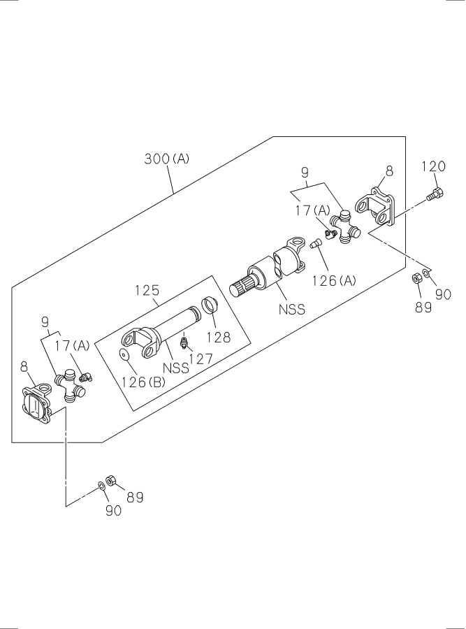 Diagram PROPELLER SHAFT for your 2019 Isuzu FTR   