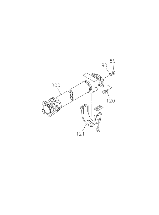 Diagram PROPELLER SHAFT PIO PARTS for your Isuzu NRR  