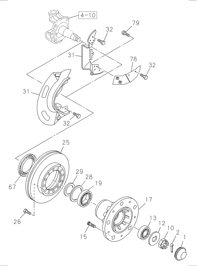 Diagram FRONT HUB AND DRUM OR ROTOR for your 2017 Isuzu NPR-HD   