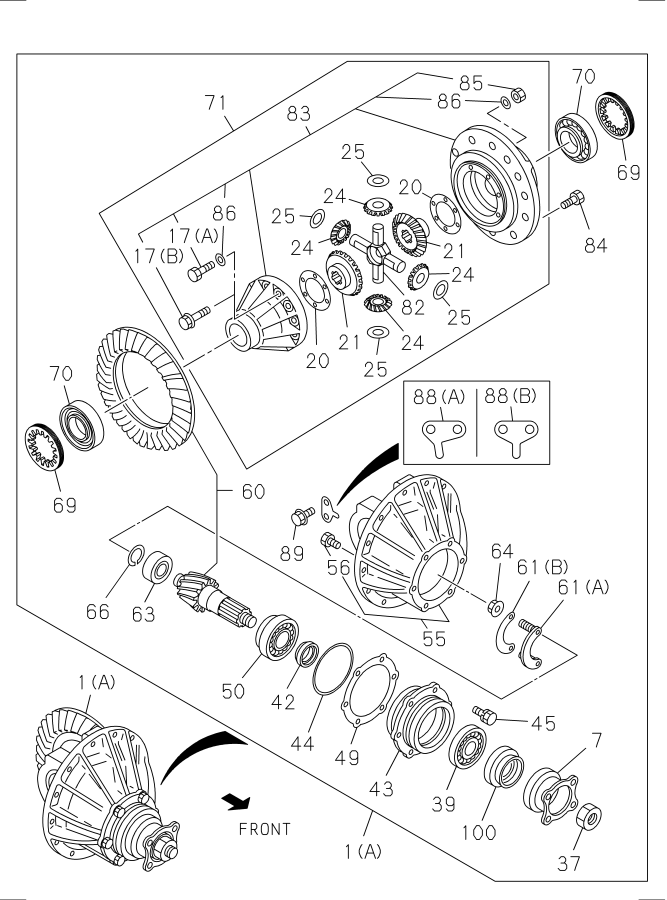 Diagram REAR FINAL DRIVE for your Isuzu