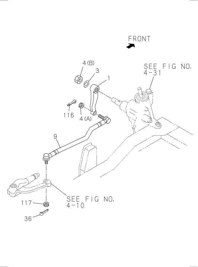 Diagram STEERING LINKAGE for your Isuzu