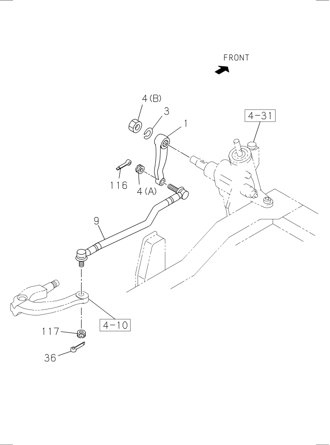 Diagram STEERING LINKAGE for your Isuzu