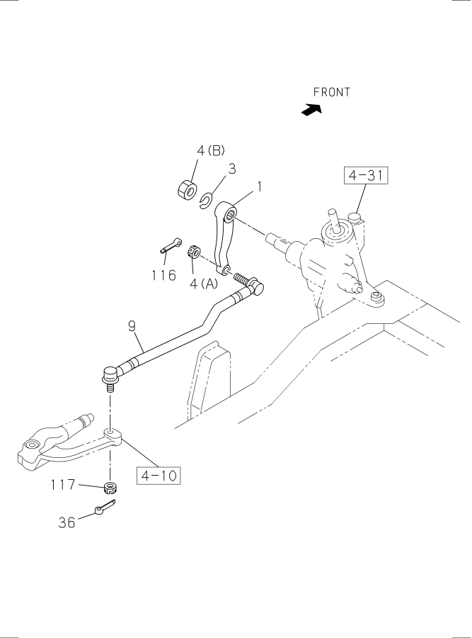 Diagram STEERING LINKAGE for your Isuzu