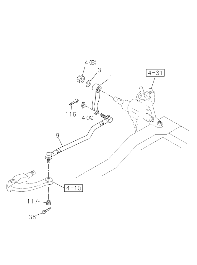 Diagram STEERING LINKAGE for your 2010 Isuzu NPR-HD   