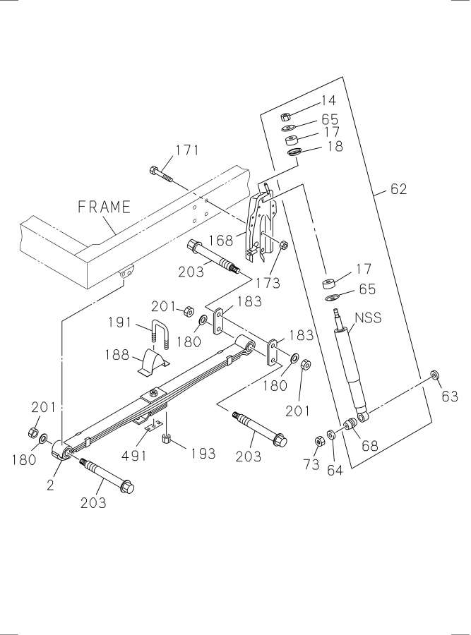 Diagram FRONT SUSPENSION for your 1996 Isuzu