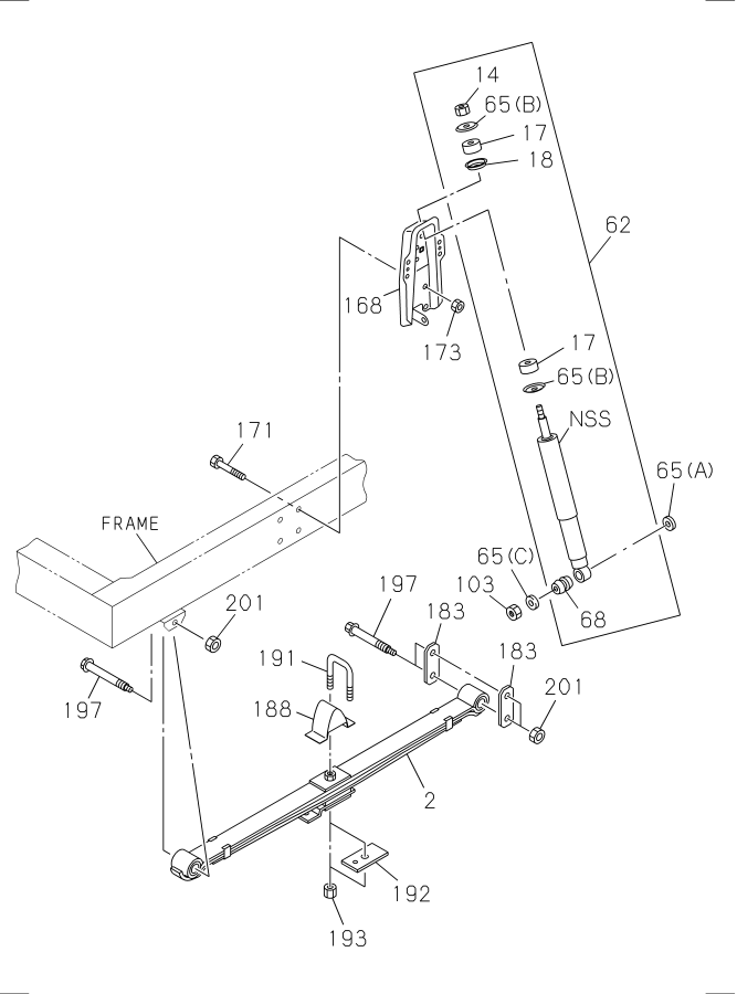 Diagram FRONT SUSPENSION for your 2023 Isuzu NPR   