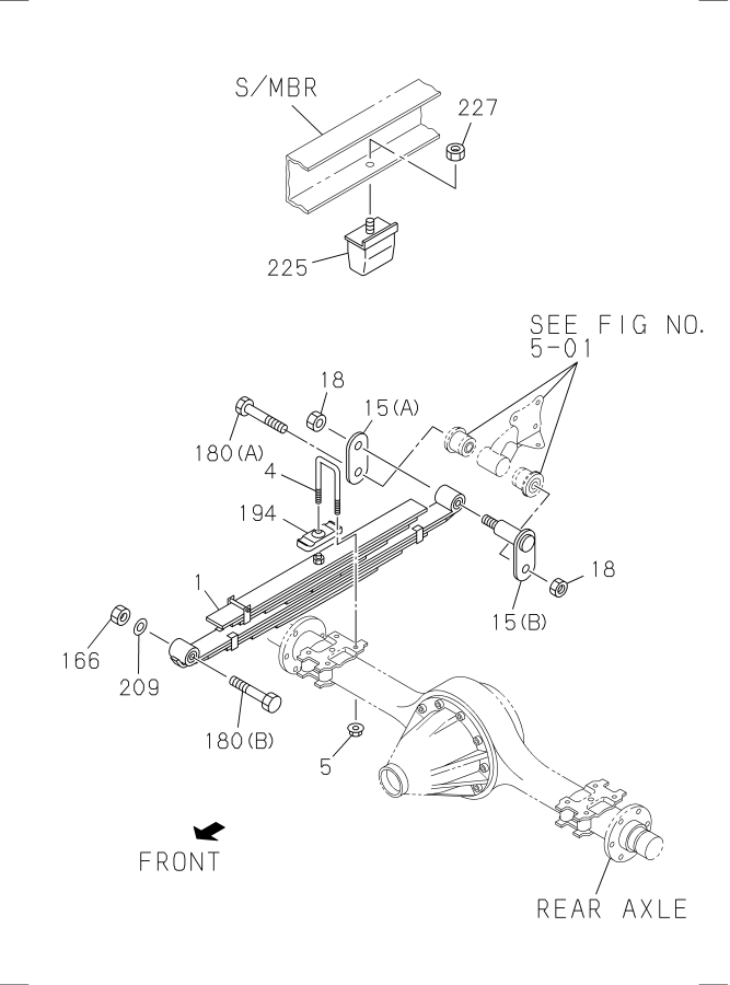 Diagram REAR SUSPENSION for your Isuzu