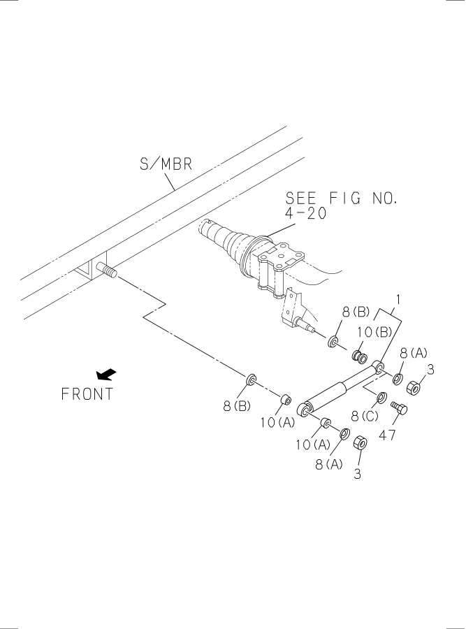 Diagram SHOCK ABSORBER; REAR SUSPENSION for your Isuzu NPR  