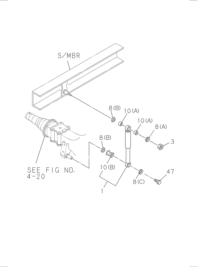 Diagram SHOCK ABSORBER; REAR SUSPENSION for your 2008 Isuzu NQR DIESEL 4HK1-TCS (RJS) SINGLE CAB AND SUPERLONG CHASSIS 