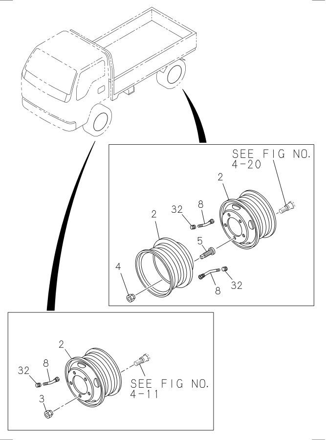 Diagram ROAD WHEEL for your 1999 Isuzu NQR   