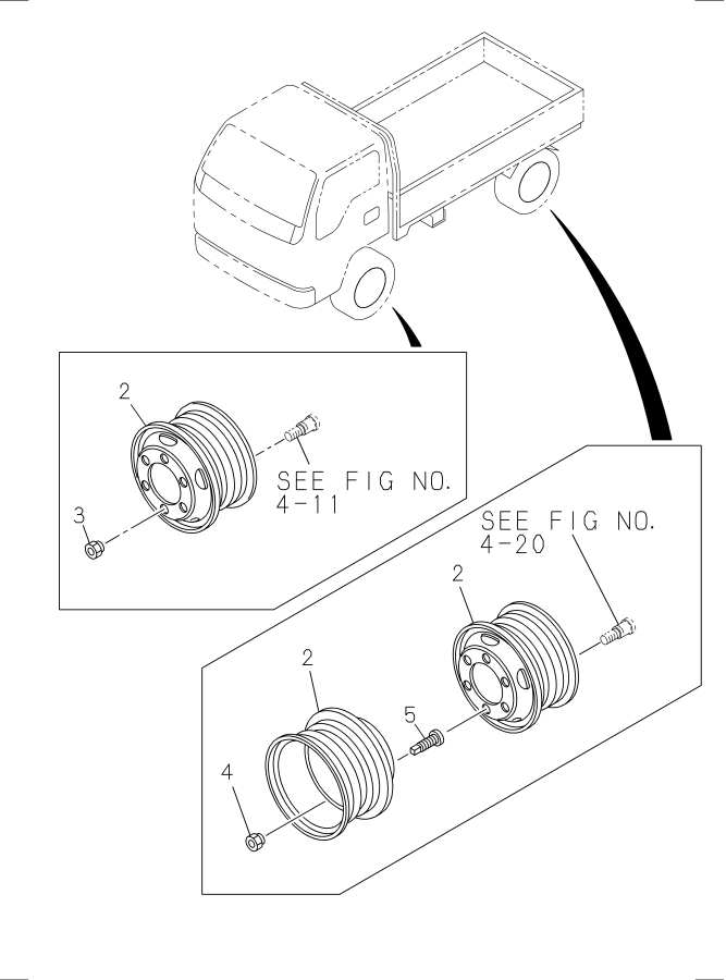 Diagram ROAD WHEEL for your 2003 Isuzu NPR-HD   