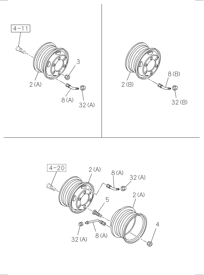 Diagram ROAD WHEEL for your Isuzu NPR  