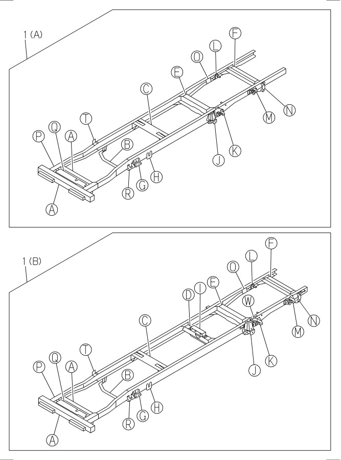 Diagram FRAME AND OTHER PARTS for your Isuzu