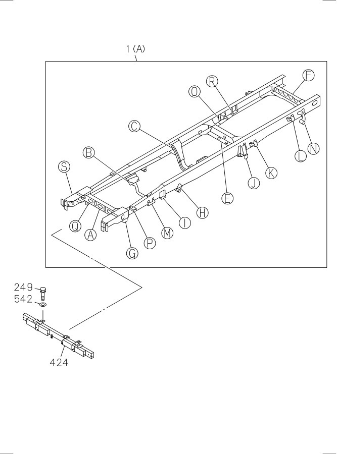 Diagram FRAME AND OTHER PARTS for your Isuzu