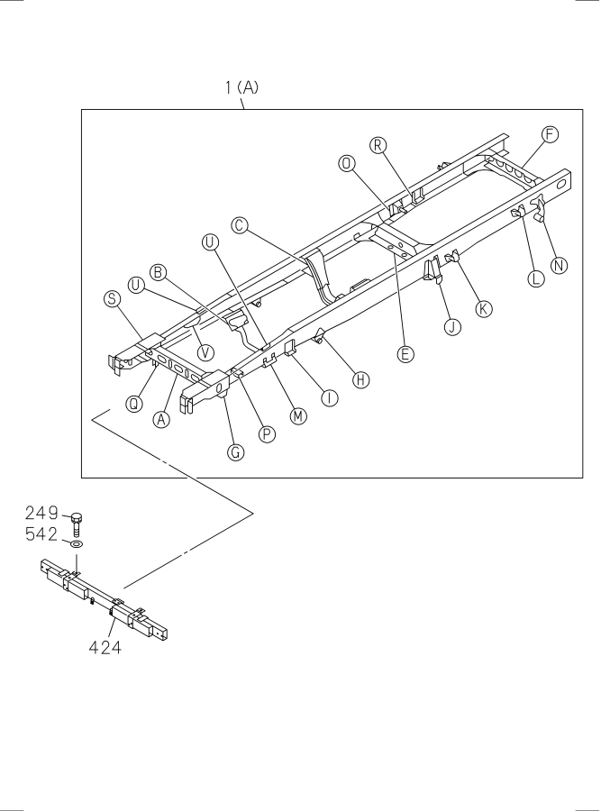 Diagram FRAME AND OTHER PARTS for your 2012 Isuzu NQR   