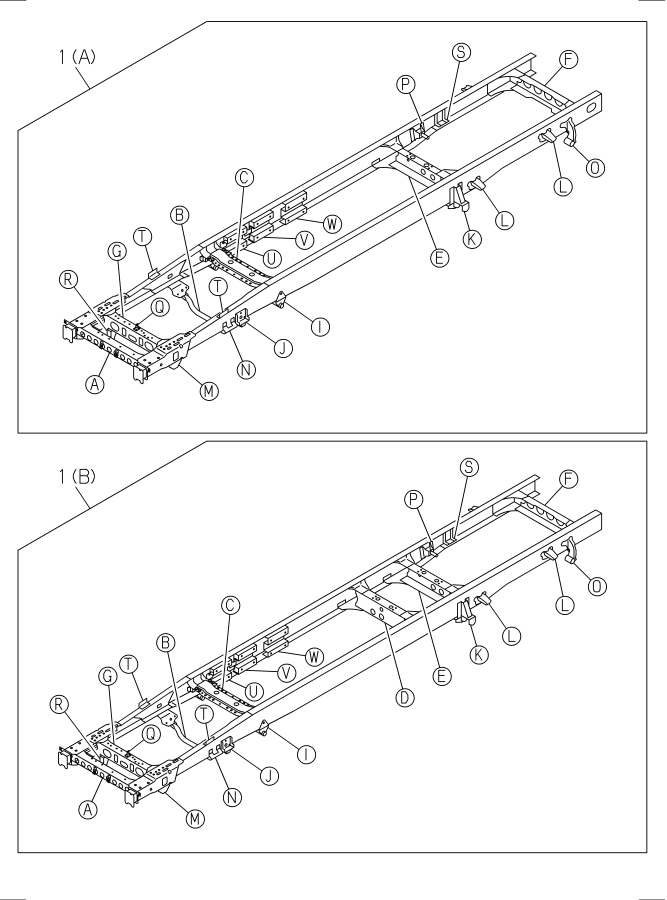 Diagram FRAME AND OTHER PARTS NRR for your Isuzu