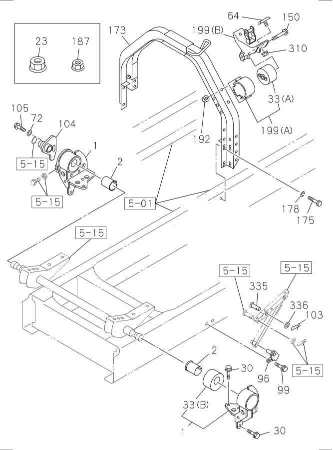 Diagram CAB MOUNTING; FRAME SIDE for your Isuzu