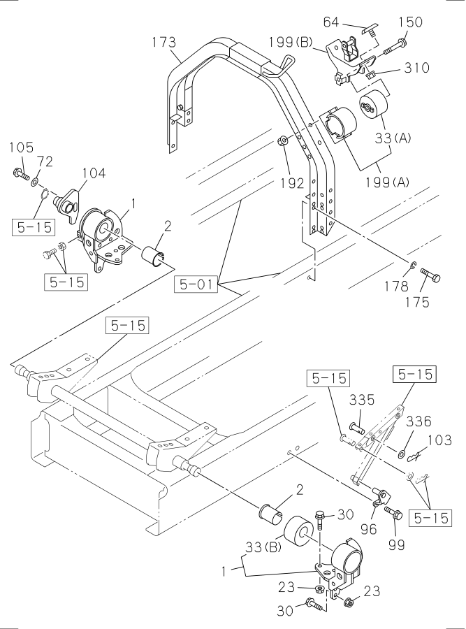 Isuzu FVR Bracket. Cab, frame, mounting, other, side - 8-98010-770-0 ...