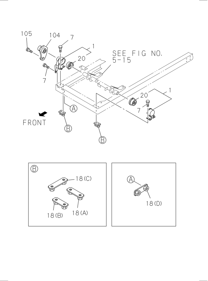 Diagram CAB MOUNTING; FRAME SIDE for your Isuzu