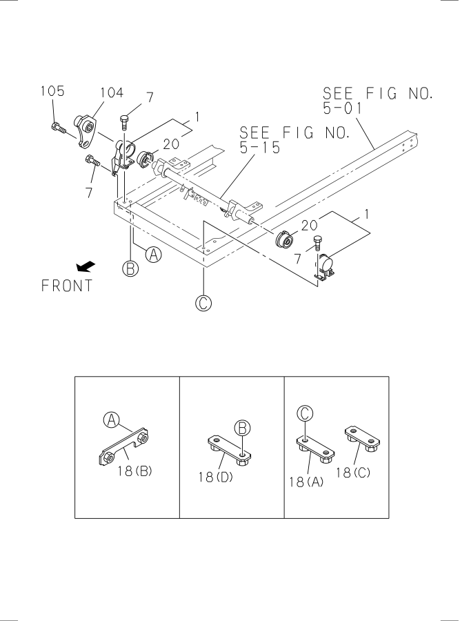 Diagram CAB MOUNTING; FRAME SIDE for your Isuzu