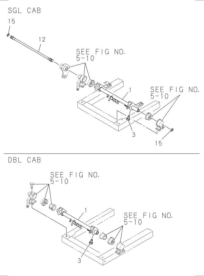 Diagram CAB MOUNTING; CAB SIDE for your 2005 Isuzu NPR-HD DOUBLE CAB AND LONG CHASSIS DIESEL 4HK1-TCS (RJS) 