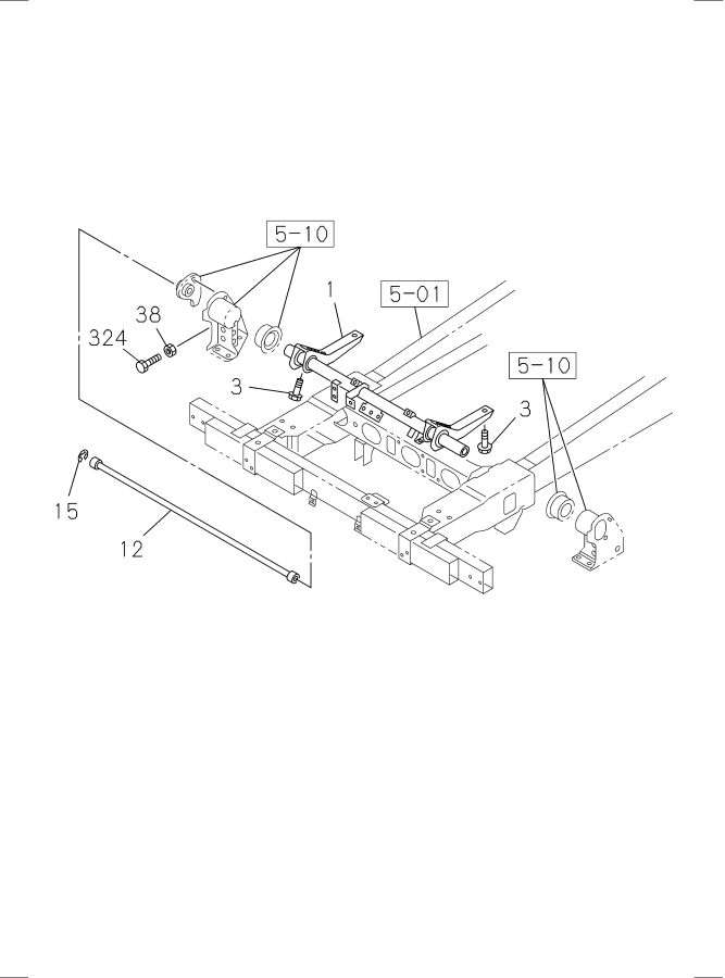 Diagram CAB MOUNTING; CAB SIDE for your Isuzu