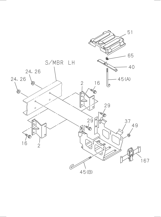 Diagram BATTERY CARRIER for your Isuzu