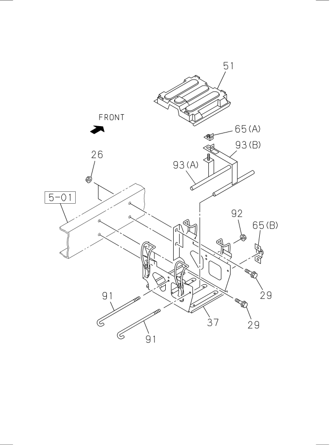 Diagram BATTERY CARRIER for your 2024 Isuzu NQR   