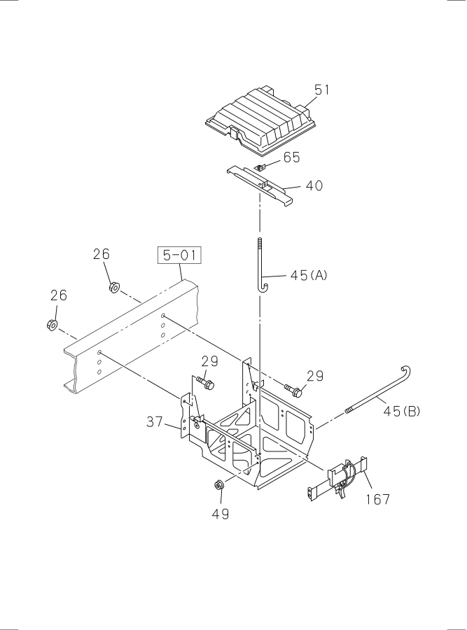 Diagram BATTERY CARRIER for your Isuzu