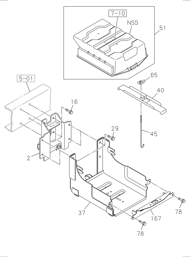 Diagram BATTERY CARRIER NRR for your Isuzu