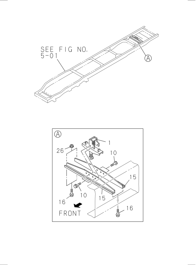 Diagram SPARE TIRE CARRIER AND COVER for your 2006 Isuzu NPR-HD SINGLE CAB AND SUPERLONG CHASSIS GAS V8 (LQ4) 