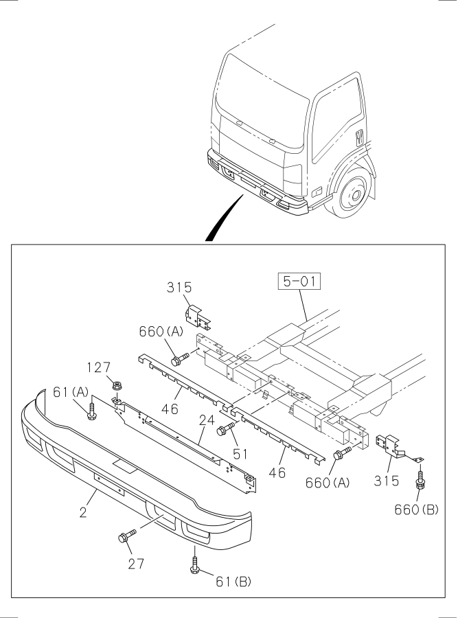 Diagram FRONT BUMPER for your Isuzu