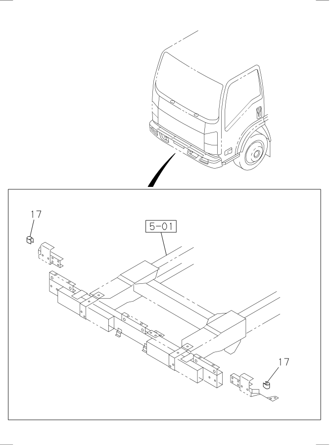 Diagram FRONT BUMPER PIO PARTS for your Isuzu