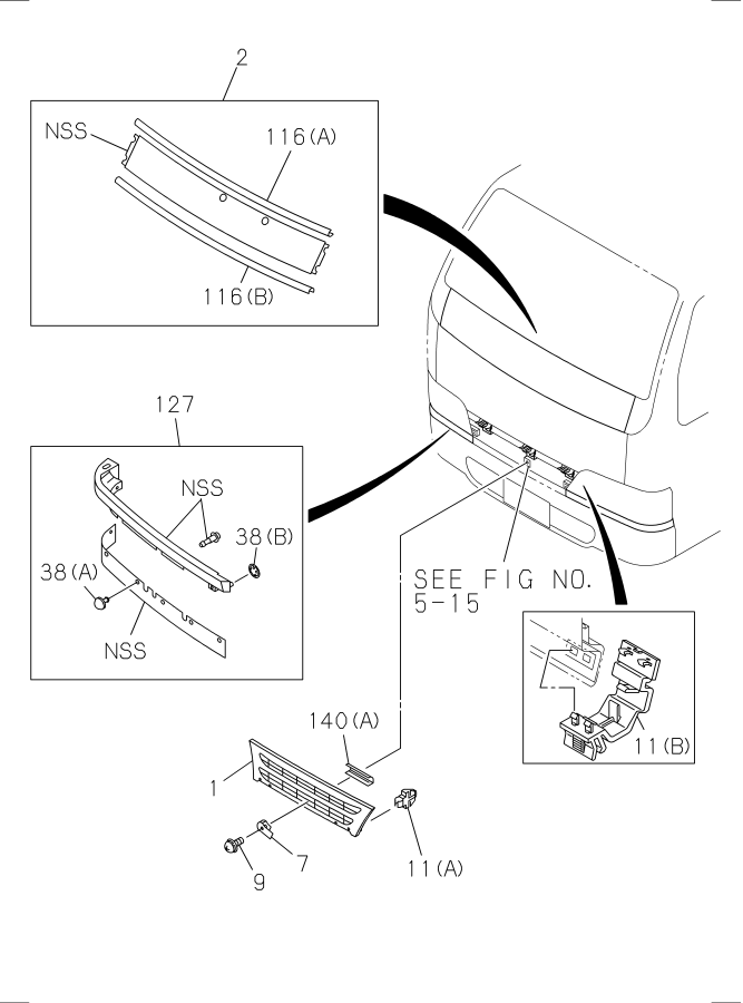 Diagram RADIATOR GRILLE for your 2011 Isuzu NPR   