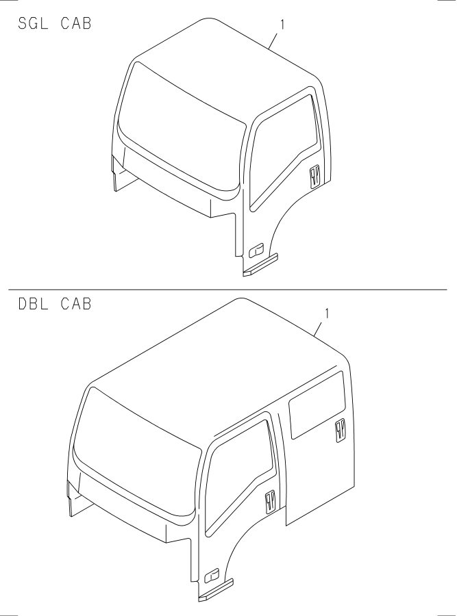 Diagram CAB ASM for your 2009 Isuzu NPR-HD   